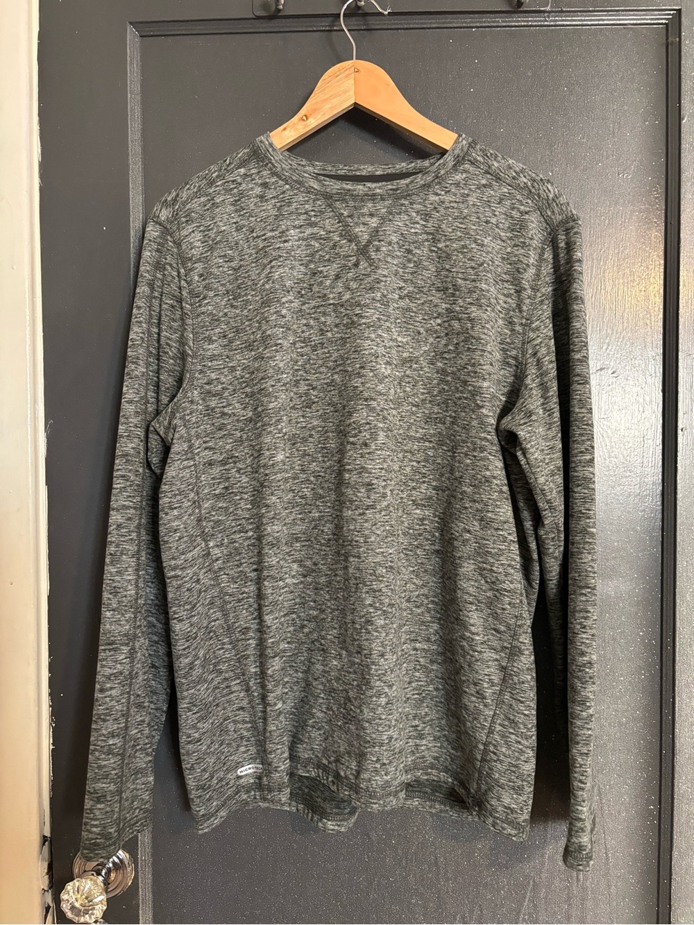 Free Country Men's Heather Gray Crewneck Sweater